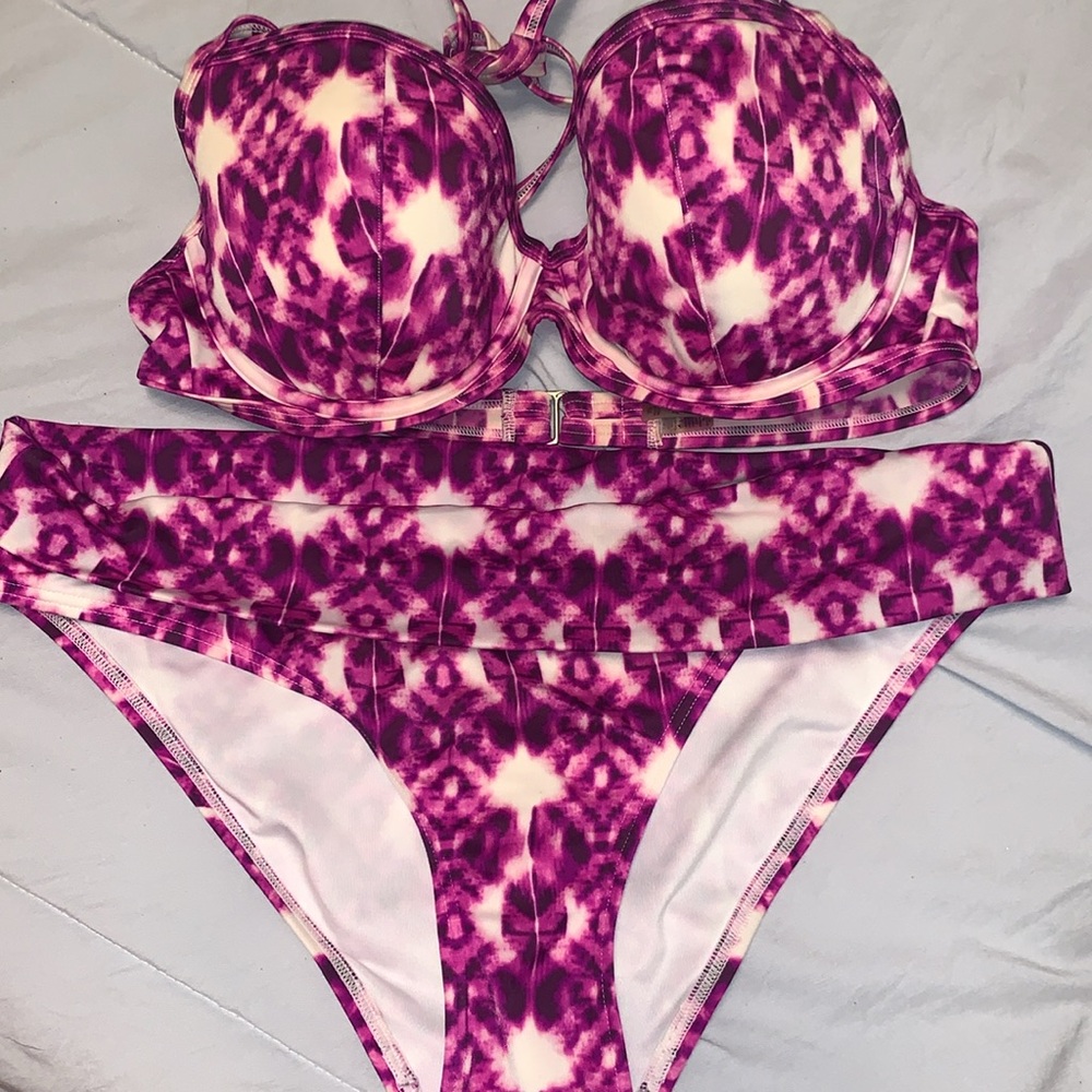 Victorias Secret Purple tie dye bikini M 36D